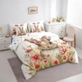 thumbnail image 2 of Erosebridal Easter Eggs 7 Pieces Bedding Comforter Set,Kawaii Bunny Rabbit Full Bedding Set For Kids Girls Reversible, 2 of 7