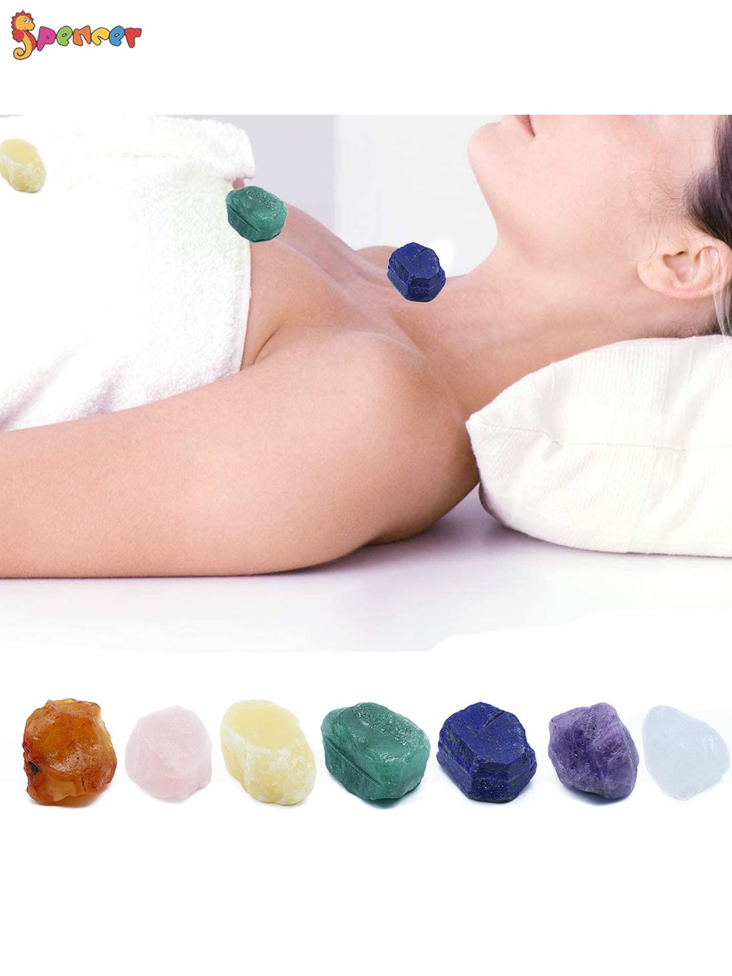 7 CHAKRA Crystals Set - Raw Natural Healing Crystals Collection Rough  Gemstones