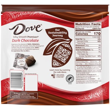 6 Pack - Dove Dark Chocolate Candy Flavored Ground Coffee - 10 Ounce Bags - Medium Roast