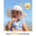 thumbnail image 3 of FURTALK 2PC Baby Sun Hat Toddler Beach Hats with UPF 50+ Sun Protection Wide Brim Girls Bucket Hat, 3 of 6