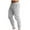 Gray, variant on Mens SweatPants Solid Color Tight Fitting Pockets Fitness Sport Pants Elastic Waist Pants