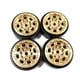 thumbnail image 1 of Ounissouiy 4 Uds 1/24 llantas de Metal RC pieza de actualización de latón a prueba de golpes Rc llantas de Metal para Axial SCX24 RC pieza de Kits de construcción modelo Rojo, 1 of 6