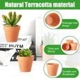 thumbnail image 4 of Baxrou Macetas De Terracota, Paquete De 24 Mini Macetas De Arcilla De 3,15 Pulgadas Con Orificios De Drenaje, Macetas De Terracota Para Vivero De Flores De Cactus Para Plantas Suculentas De Interior/E, 4 of 8