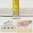 thumbnail image 2 of Deconovo 3 Pieces Bathroom Rugs Set Non Slip, Ultra Soft Chenille Bath Mat, Absorbent Chenille Toilet Bath Mat Set, White, 2 of 9