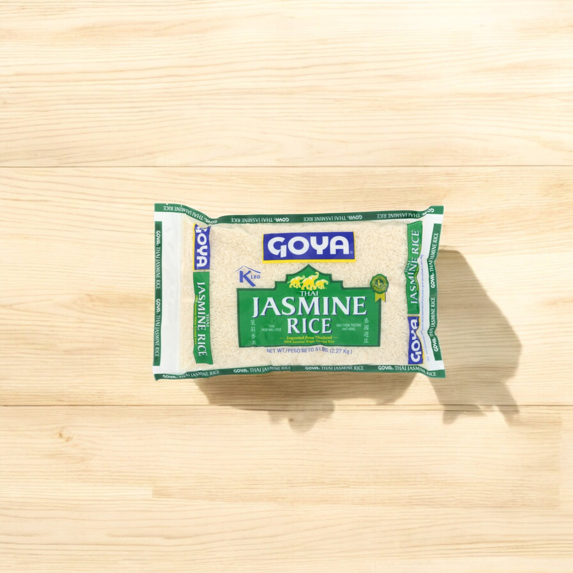 Goya Jasmine Rice, Thai 5 Lb, Pack of 1