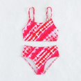 thumbnail image 7 of Gyratedream Baby Girls Suspender Swimsuits 2 Piece Bikini Set Toddler Kids Quick Dry Print Tankini Sets Bathing Suits for 8 Years-12 Years, 7 of 7