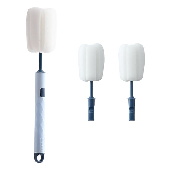 Water Bottle Cleaner Cup Brush Long Handle Sponge Brush Baby 27X5CM Blue
