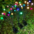 2 Pack Solar Garden Lights, Starburst Swaying Light, Outdoor Decorative