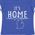 thumbnail image 4 of Inktastic It's Home- State  of Michigan Outline Distressed Text Boys or Girls Toddler T-Shirt, 4 of 5