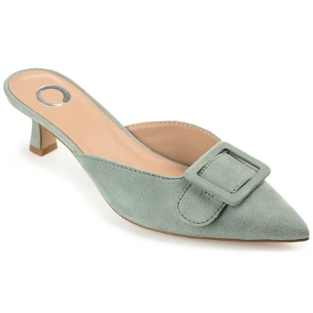 

Journee Collection Womens Vianna Kitten Heel Mules Pointed Toe Pumps