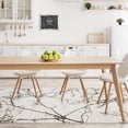 thumbnail image 3 of Luxe Weavers Modern Abstract Branches Cream Green 8x10 Area Rug, Machine-Made Carpet, 3 of 10
