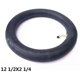 thumbnail image 4 of 2x 12 1/2 x 2 1/4 Inch Bike Inner Tubes with Bent Valves, Bicycle Tire Replacement, Rubber, Black, 4 of 5