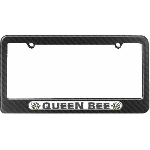 Queen Bee, Bumble Bee License Plate Tag Frame, Multiple Colors