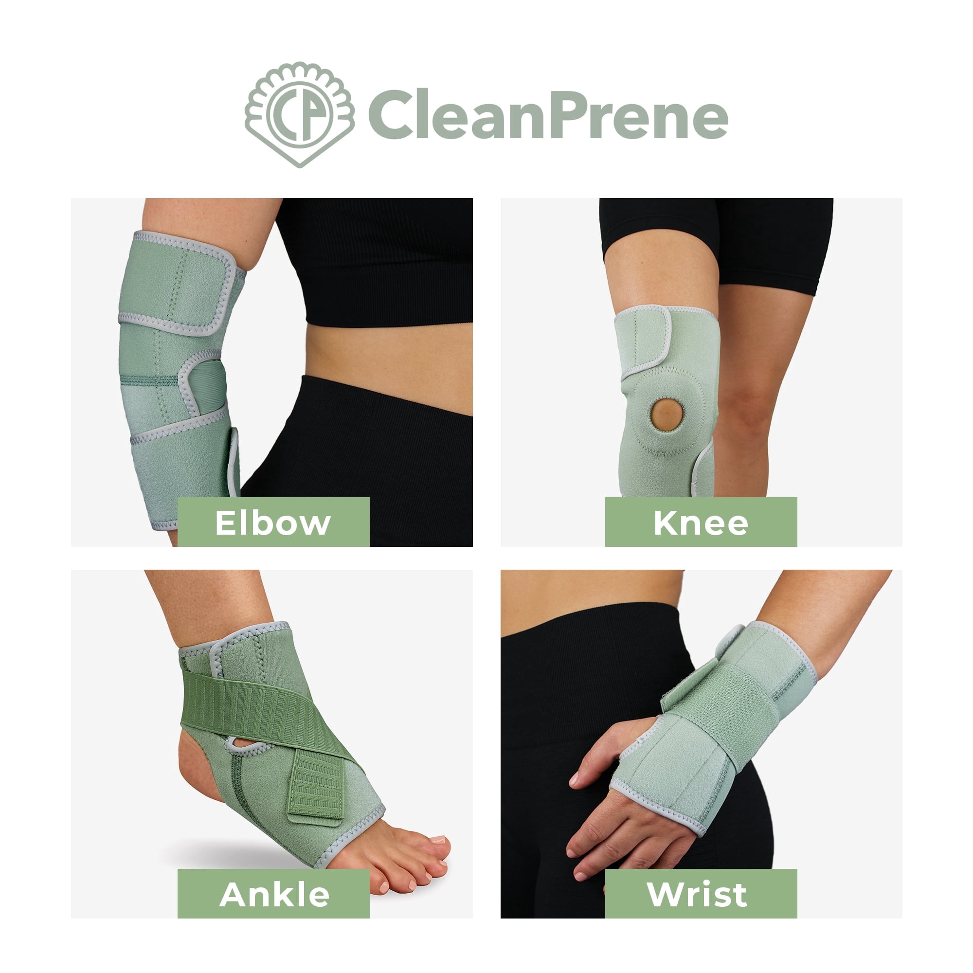 CleanPrene Knee Brace Sustainable Biobased Support One Size, 1 Ea