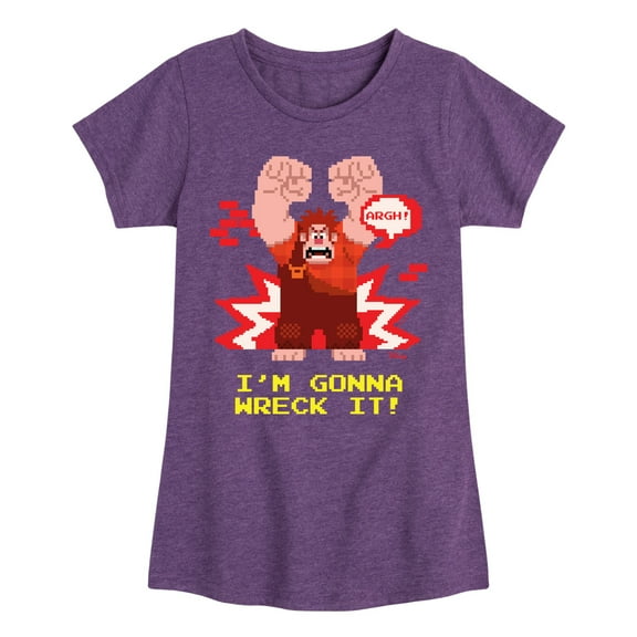 Disney Wreck It Ralph - I'm Gonna Wreck It - Toddler & Youth Girls Short Sleeve Graphic T-Shirt