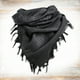 thumbnail image 3 of Bufanda árabe de cuello cuadrado, chal táctico para exteriores, unisex (negro), 3 of 4