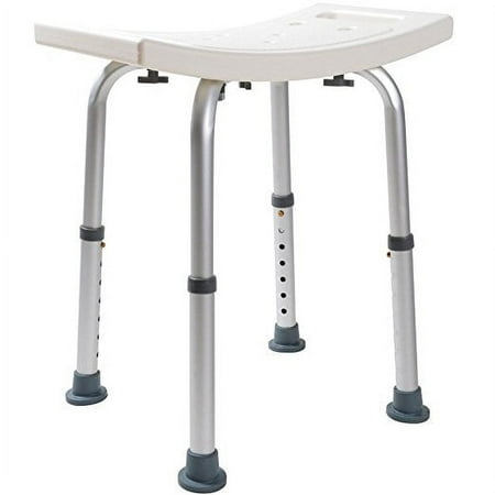 CALHOME Medical Bath Tub Shower Chair Adjustable 7 Height Bench Stool Seat Without Back