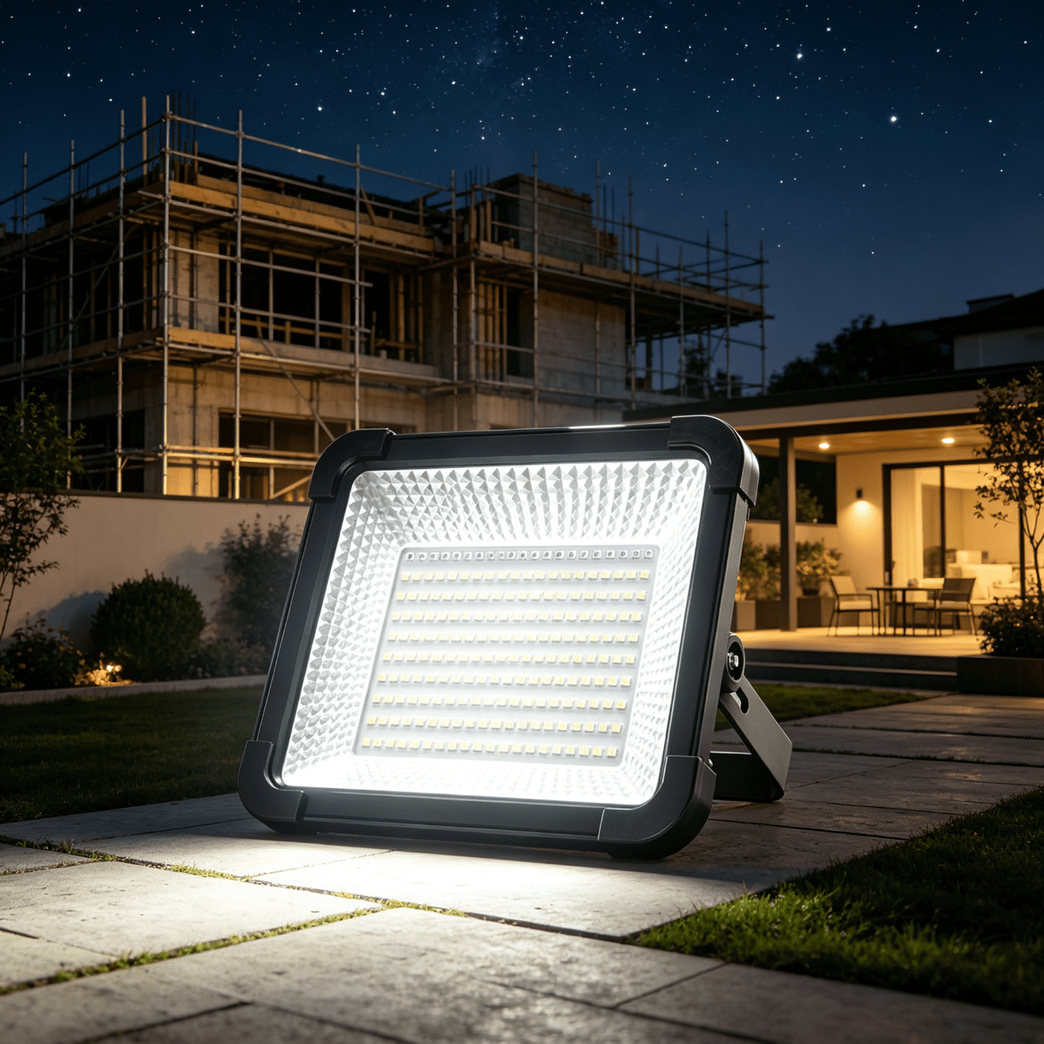 Portable LED Work Solar Light with Stepless Brightness Job Site Battery Rechargeable LED Floor Light for Emergency Worklight for Hurricane Daily Gift