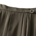 thumbnail image 5 of ASFGIMUJ Women Mid Length Suit Skirt A Line High Waisted Pleated Skirt Daily Half Suit Skirts, 5 of 8