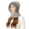 thumbnail image 6 of 3-in-1 Knit Hat with Scarf & Face Mask | Fleece Lined Winter Balaclava for Women | Windproof Warmth for Cold Weather, 6 of 8