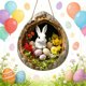 thumbnail image 4 of Easter Pendant Acrylic Flat Cute Car Decoration Pendant, 4 of 7
