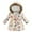 Beige, variant on Vividxx Girl Winter Coats Toddler Boys Girls Winter Cartoon Printed Hooded Jacket Thicken Windproof Zipper Outwear Warm Autumn Winter Coat 2-3 Years