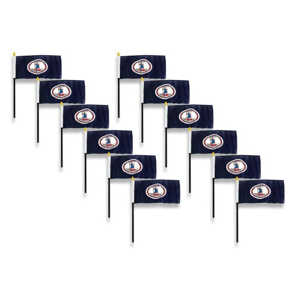 Virginia Flag 4 x 6 inch (12 PK)