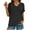 507_Black, variant on T Shirts for Women,V Neck Short Sleeve Casual Stylish Top Solid Blouson Sleeve Loose Fit Shirts,Black Women Blouses