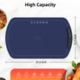 thumbnail image 5 of Auseo Electric Warming Tray - Full Surface Heating, 7 Temperature Settings, Rollable & Portable, Premium Silicone Nano-Material,  Auto Shut-off - for Gatherings, Parties, Everyday Use, Blue, 5 of 9