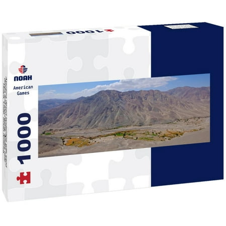Atacama desert landscape with sand, dunes and mountains, Andes near Huara, Chile, South America 1000pc Panoramic Puzzle