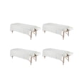 thumbnail image 1 of Linge de Lit Spa TC-200 Coton-Poly Percale Drap de Massage 50"x100 Pouces Blanc 4/Pack, 1 of 5