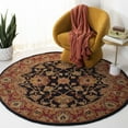 thumbnail image 3 of SAFAVIEH Heritage Lancaster Traditional Wool Area Rug, Black/Red, 2' x 3', 3 of 11