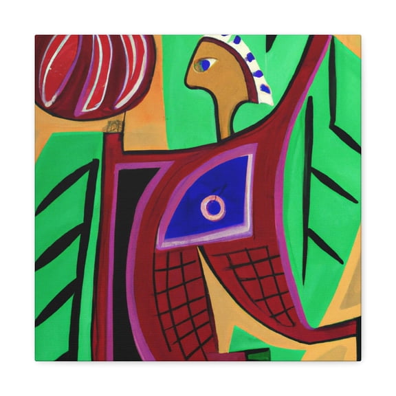 Basketball Folk Art Harmony - Canvas