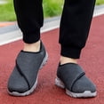thumbnail image 4 of YOURDIARY Wide Width Slip On Walking Shoes for Women & Men, Adjustable Hook & Loop Breathable Knit Non-Slip Comfort Casual Sneakers, 4 of 7