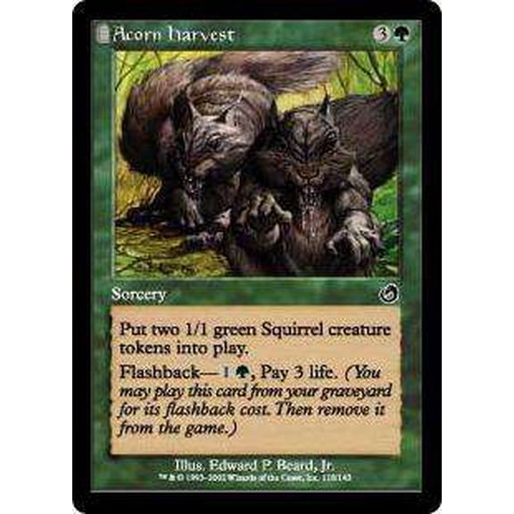MtG Torment Common Acorn Harvest (Foil) #118