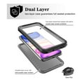 thumbnail image 5 of SPORTLINK Waterproof Case for iPhone 11 Shockproof Dustproof Built-in Phone Screen Protector Rugged Cover 6.1 inch - Frosted Black, 5 of 8