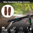 thumbnail image 2 of Empuñaduras de manillar de bicicleta Unique Bargains, cubiertas de 125 mm de largo, ligeras, protector de extremo de manillar marrón, 1 par, 2 of 6