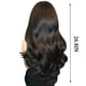 thumbnail image 3 of Peluca de mujer de cabello largo ondulado y rizado con flequillo natural en el centro de 26.8 pulgadas, 3 of 4