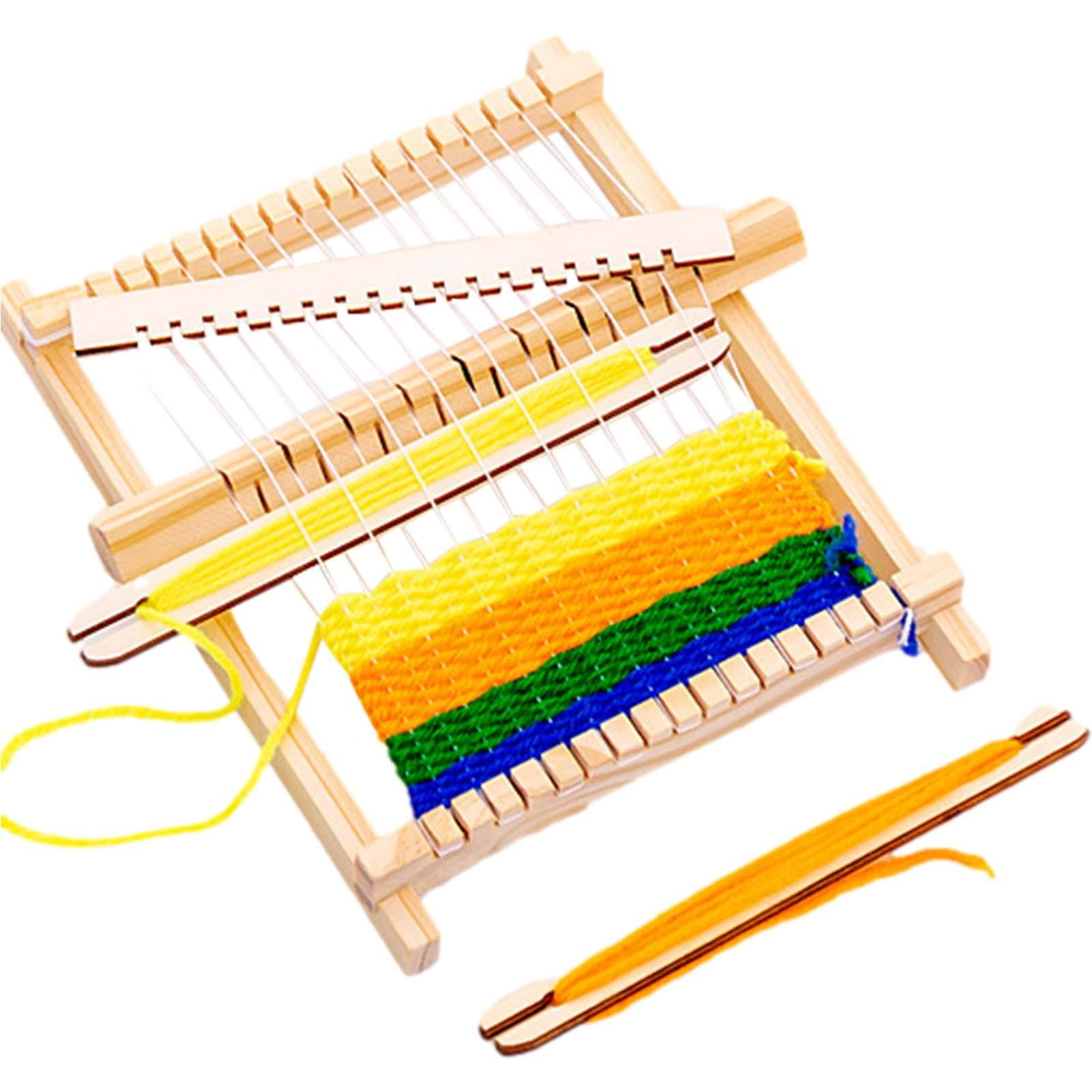 Weaving Looms Beginners Wooden Weaving Crafts Tool Kids Educational