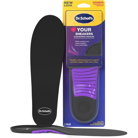 Dr. Scholl's® Love Your SNEAKERS Full Length Foam Insoles, Absorb Shock, Women Size 6-10, 1 Pair