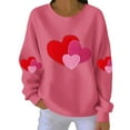 thumbnail image 4 of Vetsdori Valentine Sweatshirts for Women Pullover Valentine's Days Shirts Crew Neck Holiday Womens Sweatshirts Winter, 4 of 4