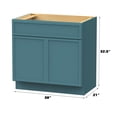 thumbnail image 6 of Vanity Art 30" W Birch Plywood Freestanding Single Base Storage Cabinet with Soft Close Doors, 6 of 9
