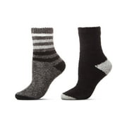 Natori Chenille Multi Striped/Solid Cozy Crew 4 Pair Pack - Womens - Female