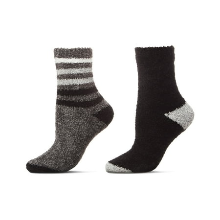 Natori Chenille Multi Striped/Solid Cozy Crew 4 Pair Pack - Womens - Female