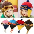 thumbnail image 2 of SPRING PARK Winter Baby Earflap Toddler Girl Boy Kids Windproof Cap Warm Soft Pilot Beanie Cool Hat, 2 of 7