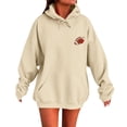 thumbnail image 6 of Kaondbfi Womens Football Embroidered Hoodie Casual Hooded Sweatshirt Long Sleeve Pullover Tops for Football Fans Fall Essentials Clothes, 6 of 7