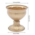 thumbnail image 2 of Miumaeov 10 Pcs Metal Gold Vases for Centerpieces 5.12" Trumpet Vase Table Decorative Centerpiece for Anniversary Ceremony Birthday Event Home Gold, 2 of 12