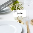 thumbnail image 2 of Koyal Wholesale Minimal Line Place Cards for Wedding Party Tables, Seating Name Place Cards for Holders, 60 Pack, 2 of 5