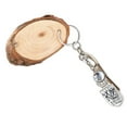 thumbnail image 3 of BLESIYA 5xUnpainted Natural Oval Blank Wood Slices Predrilled with Holes 25pcs/pack, 3 of 8
