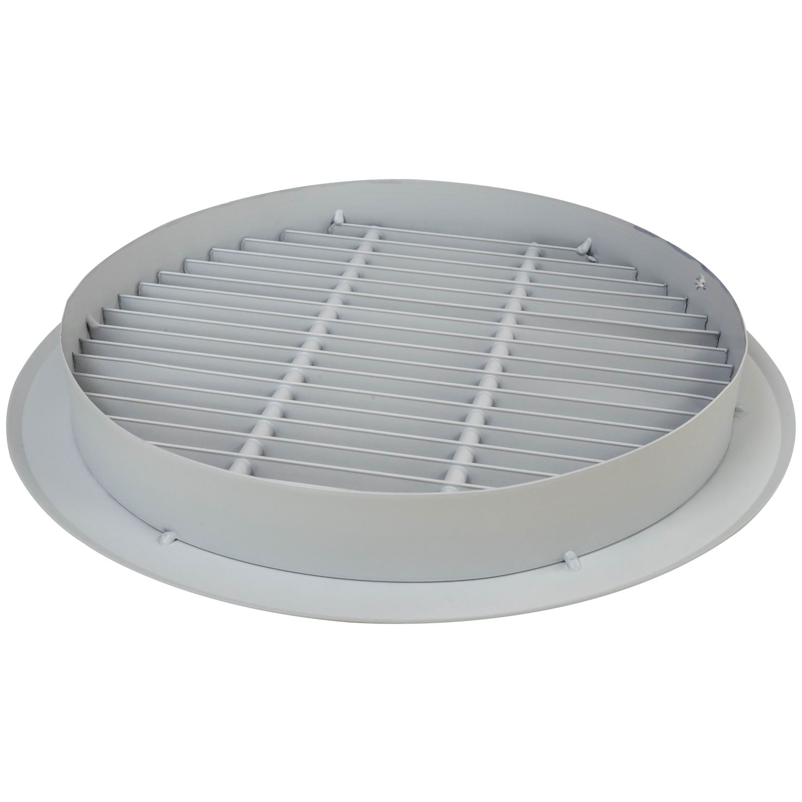 Round Ceiling Diffuser 8 Inch Neck Size for Bathroom Kitchen Garage Duct Ventilation Use for Ceiling & Walls HVAC White Gable Grille Aluminium Register Circular Outlet Roofing Soffit Vent
